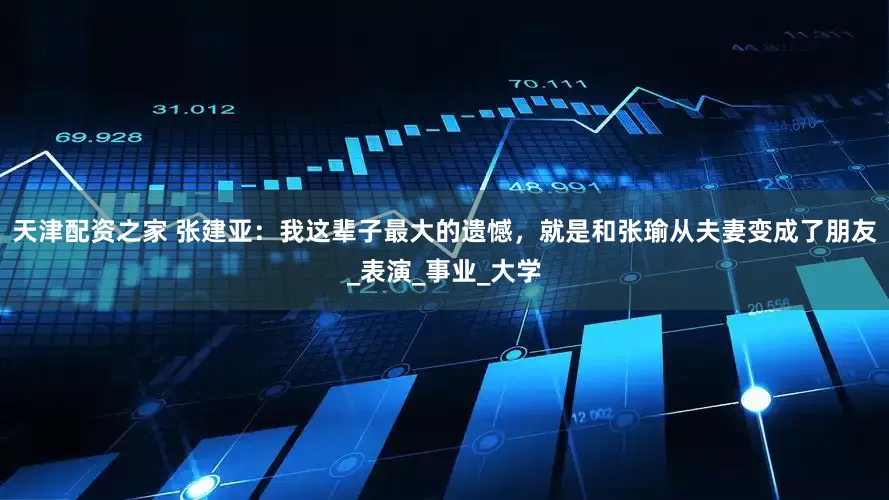 天津配资之家 张建亚：我这辈子最大的遗憾，就是和张瑜从夫妻变成了朋友_表演_事业_大学